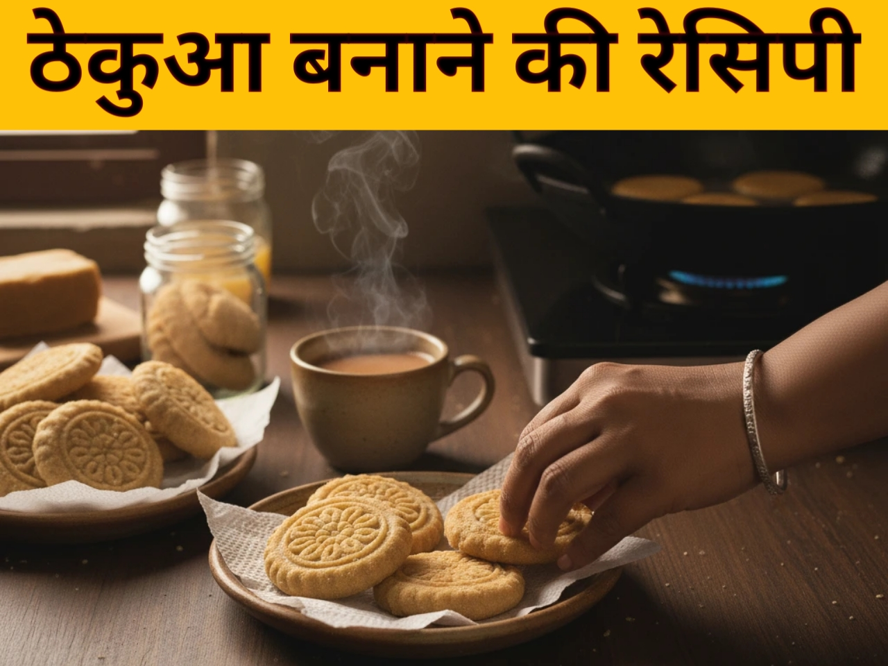Thekua Banane ki recipe in Hindi